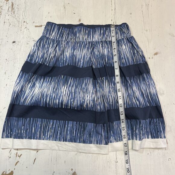Banana Republic Skirt XS Pockets Blue & White Adorable Lined Elasticated Waist - Picture 8 of 8